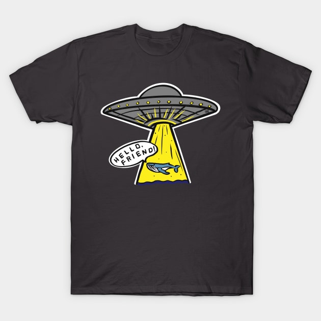 Hello Intergalactic Friend T-Shirt by TheEND42